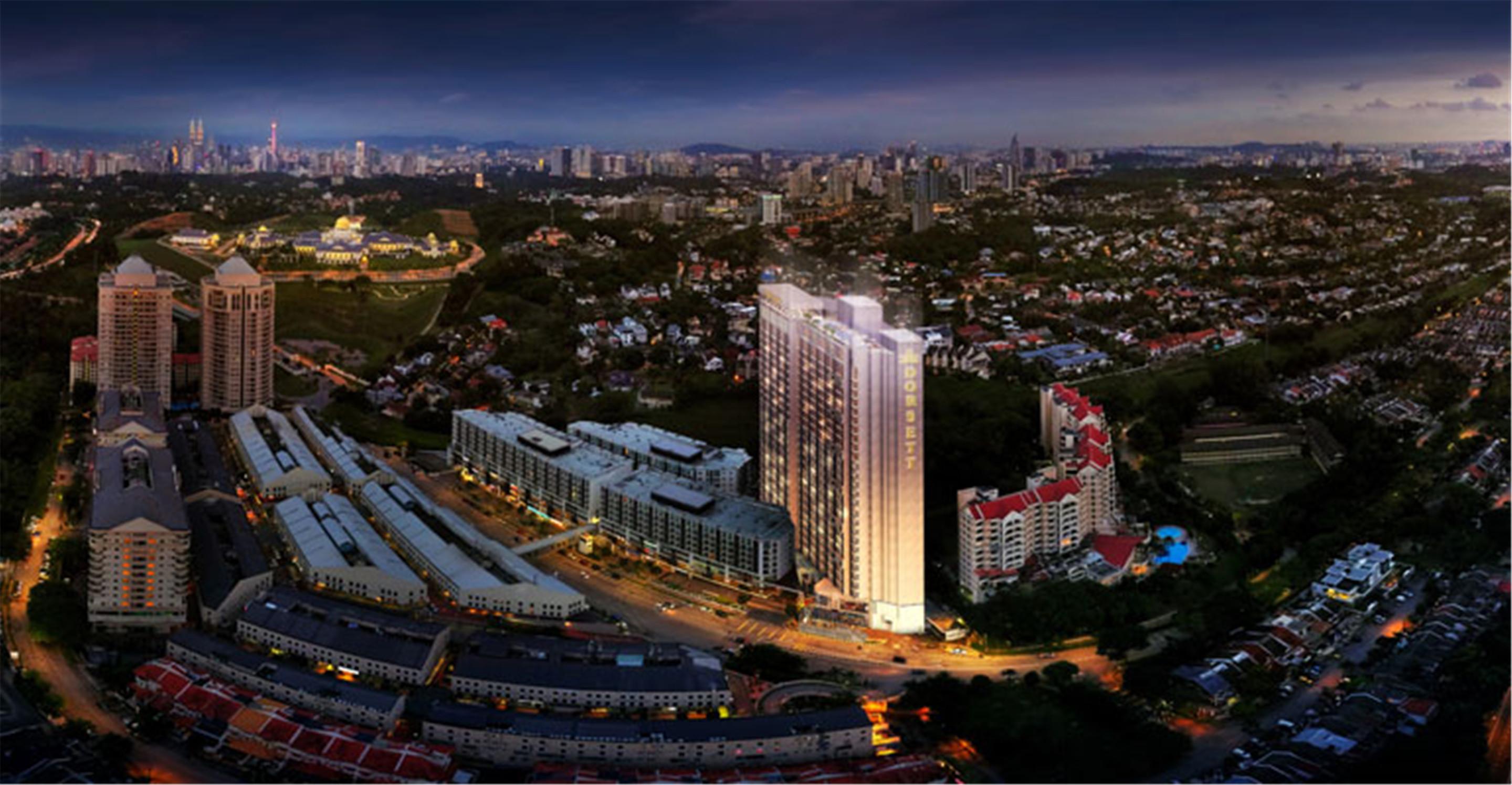 Dorsett Hartamas Kuala Lumpur Hotell Eksteriør bilde The 101 at night